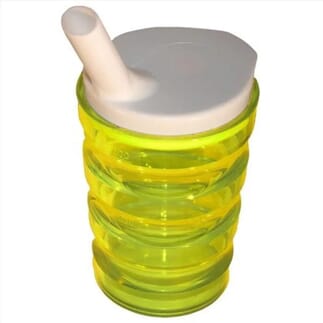 Verre anti-renversement avec bec verseur Jaune - Lot de 3