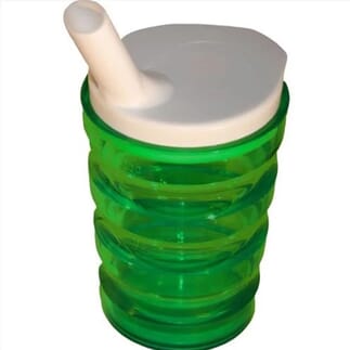 Verre anti-renversement avec bec verseur Vert - 1 unité