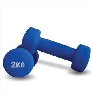 Haltères revêtement en Néoprène 2 kg