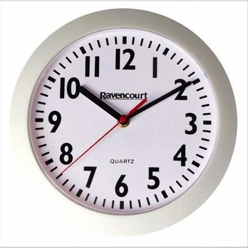 View Horloge grand format facile à voir Blanc Version standard information