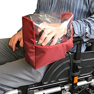 Housse de protection pour panneau de commande de fauteuil roulant électrique Bordeaux