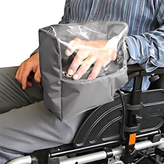 Housse de protection pour panneau de commande de fauteuil roulant électrique Gris