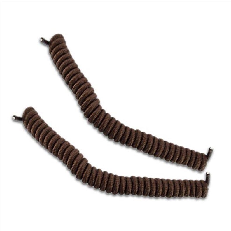 Lacets de chaussure à ressort - Marron