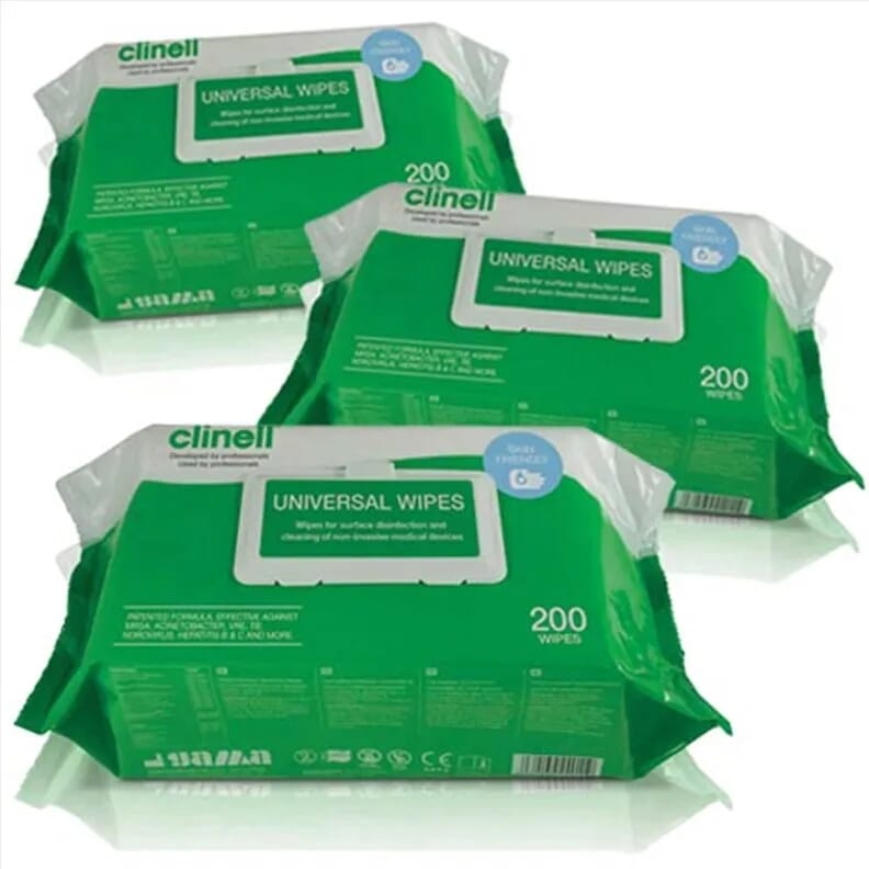Lingettes antibactériennes Clinell