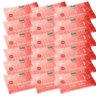 Lingettes antibactériennes sans rinçage Carton de 48 paquets