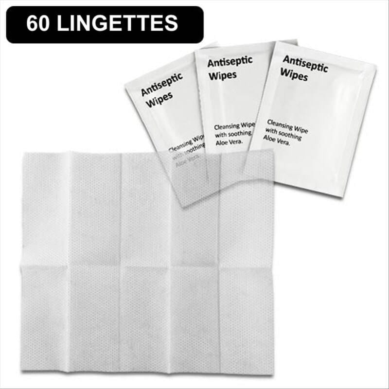 View Lingettes antiseptiques 6 paquets information