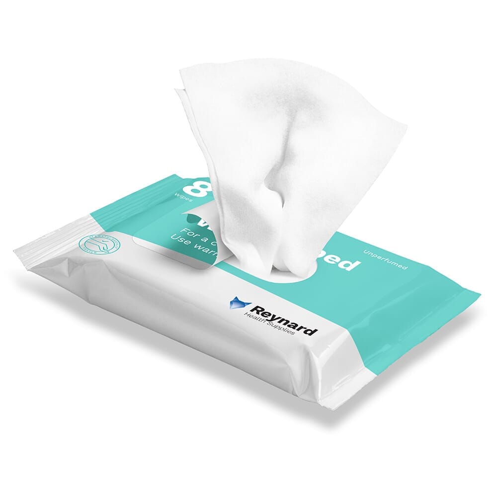 Lingettes pour la toilette au lit