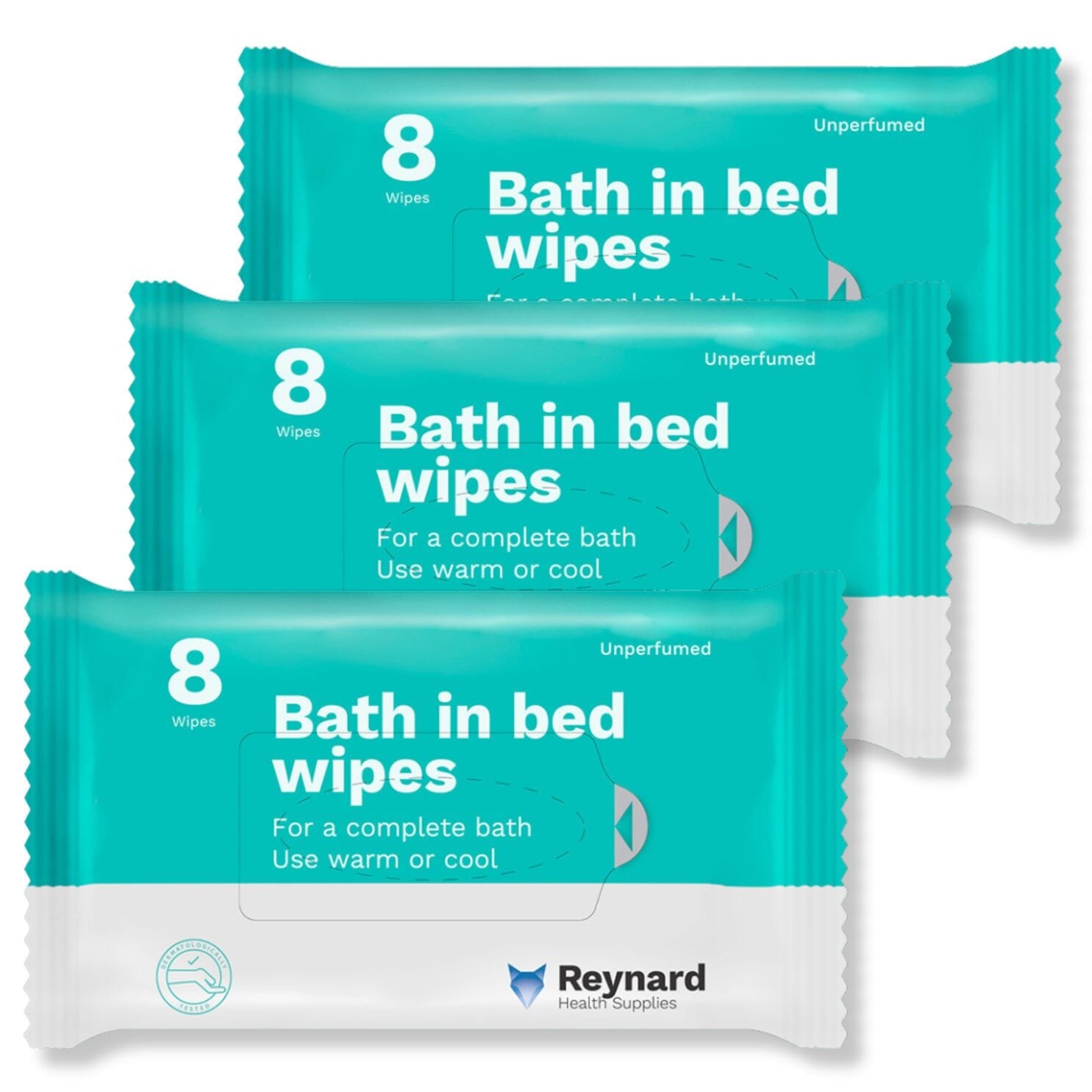 Lingettes pour la toilette au lit