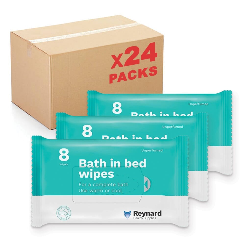 View Lingettes pour la toilette au lit Carton de 24 paquets information