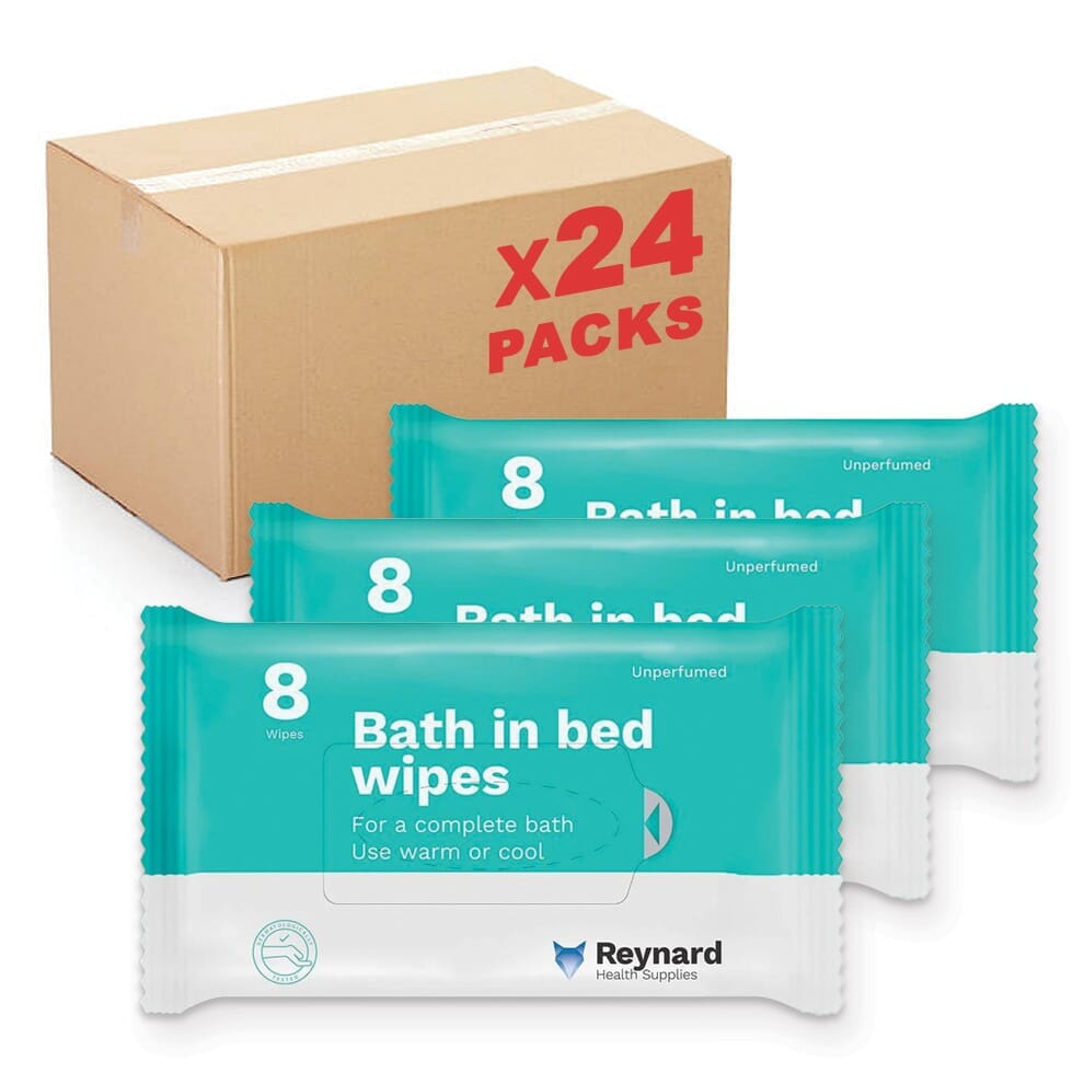 Lingettes pour la toilette au lit