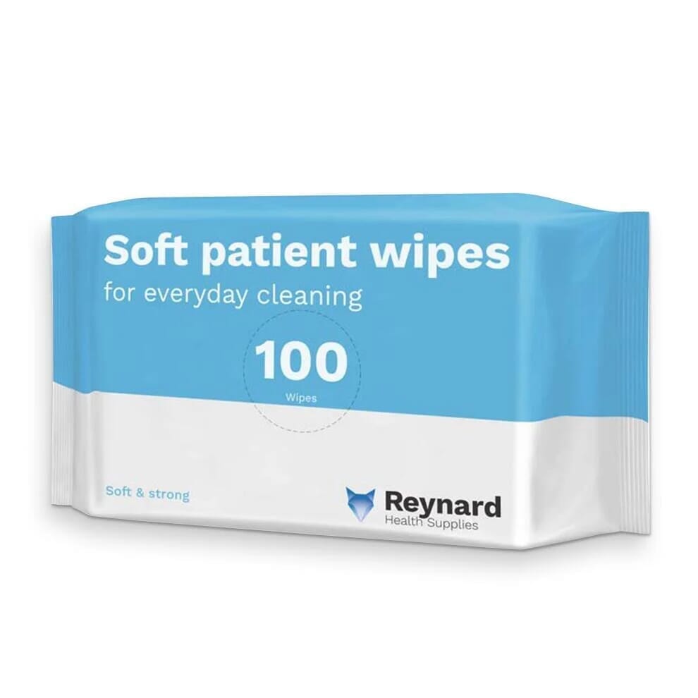 Lingettes douces pour patients