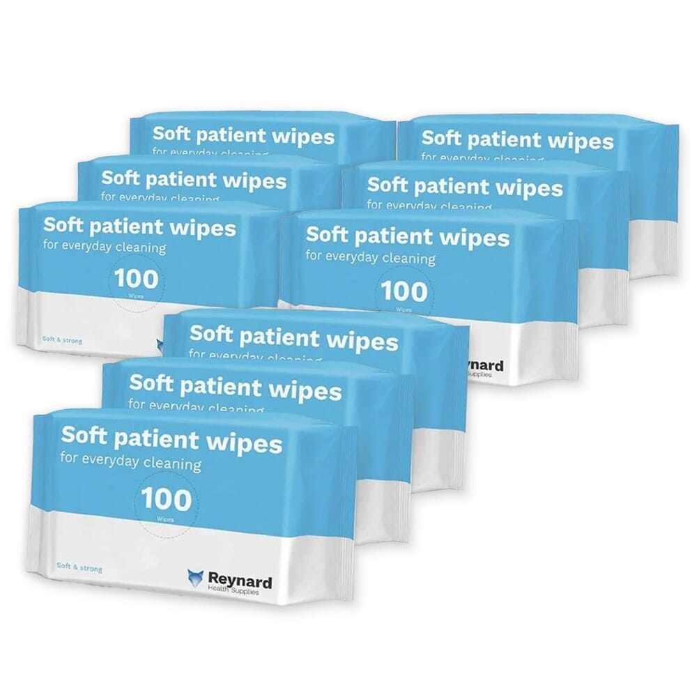 Lingettes douces pour patients