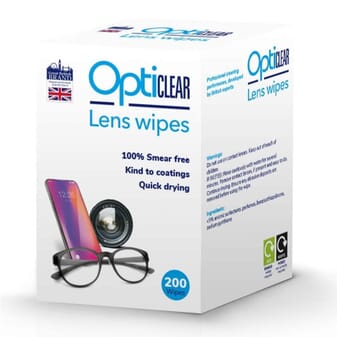 Lingettes lunettes Opticlear - boîte de 200