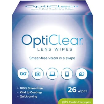 Lingettes nettoyantes pour lunettes Opticlear