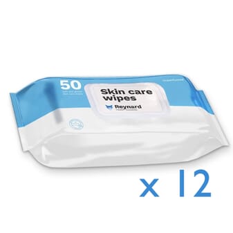 Lingettes pour le soin de la peau – qualité supérieure - Lot de 12 paquets - 600 unités