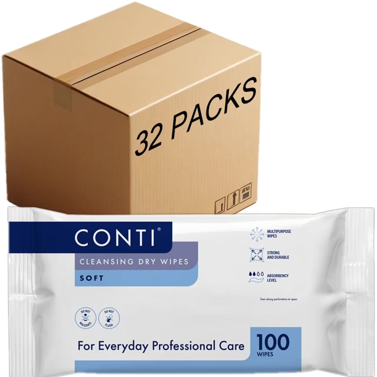 Lingettes sèches Conti Soft