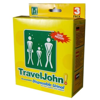 Lot de 3 urinaux jetables mixtes - Travel John