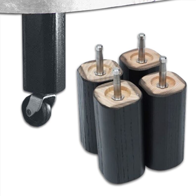 Lot de 4 rehausseurs pour lit en bois - fixation à baïonnette - standard