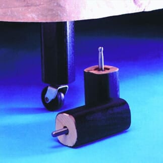 Lot de 4 rehausseurs pour lit en bois - fixation à vis - grand