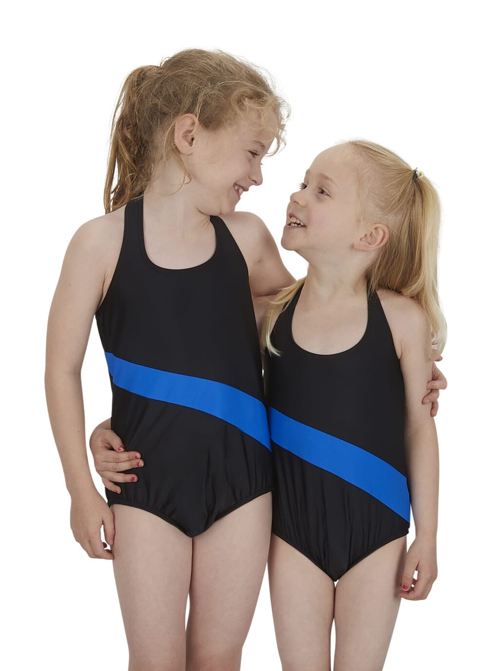 Maillot de bain incontinence noir à dos nu pour filles