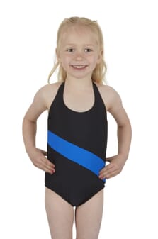 Maillot de bain incontinence noir à dos nu pour filles