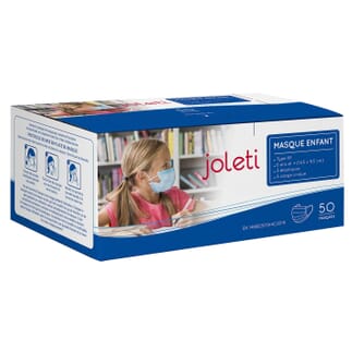 Masque Enfant 5-12 ans THF Type II - Lot de 50