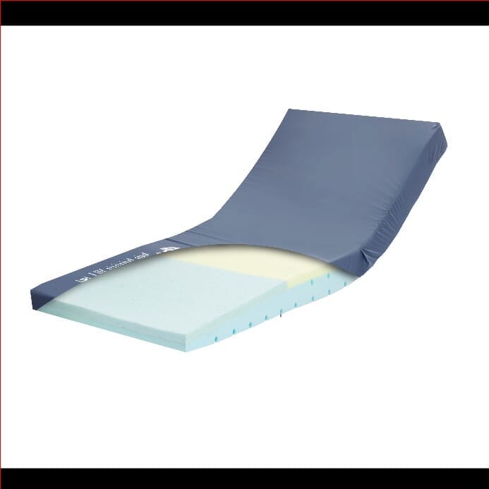 Matelas à mémoire de forme Alerta Sensaflex 4500 SensaGel avec inclinaison pour talons