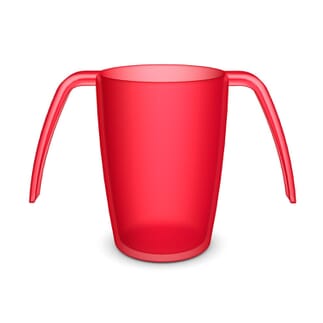 Mug à deux poignées Ornamin Ergo Plus  Rouge