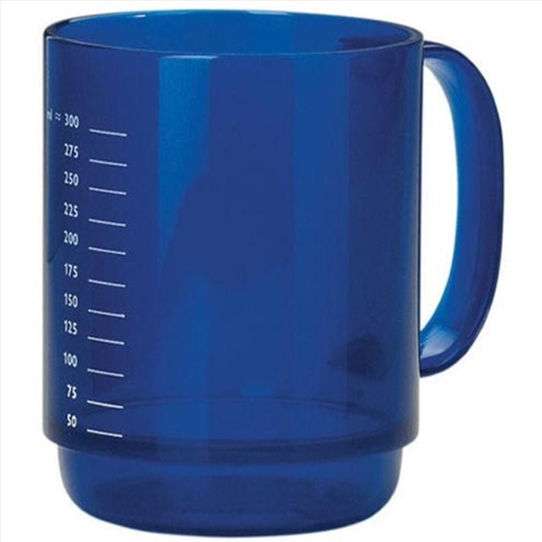 Mug bleu avec grande anse