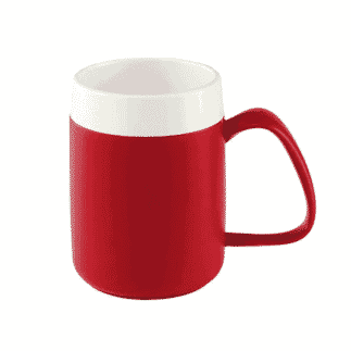 Mug isotherme Ornamin avec grande poignée Rouge