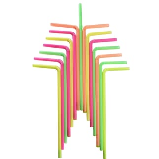 Pailles flexibles anti-reflux - pack de 15