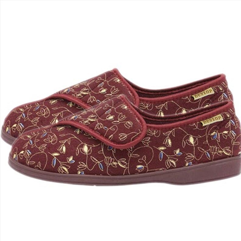 Pantoufles pour femme - bordeaux