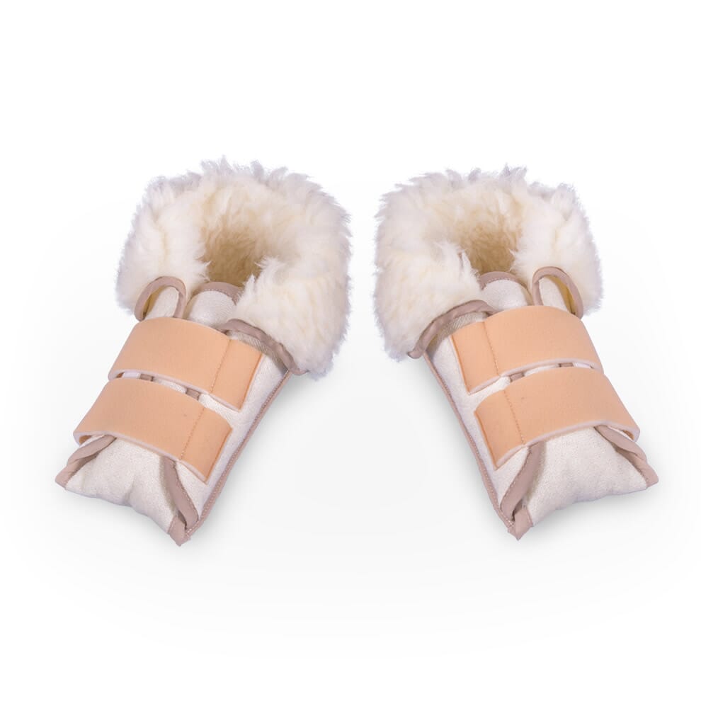 Pantoufles Protecteurs de Talons en Pure Laine