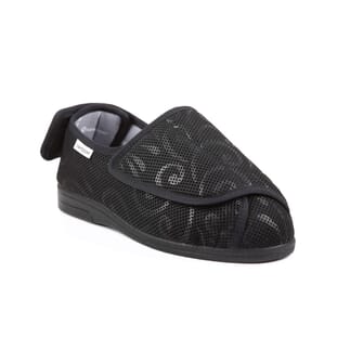 Pantoufles Wendy extra larges pour femme Noir - Taille 39
