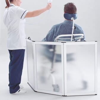 Paravent de douche portatif 3 panneaux