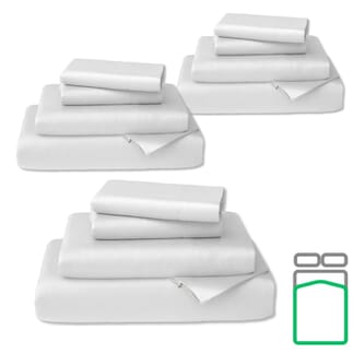 Parure de lit imperméable Pour lit double - Lot de 3