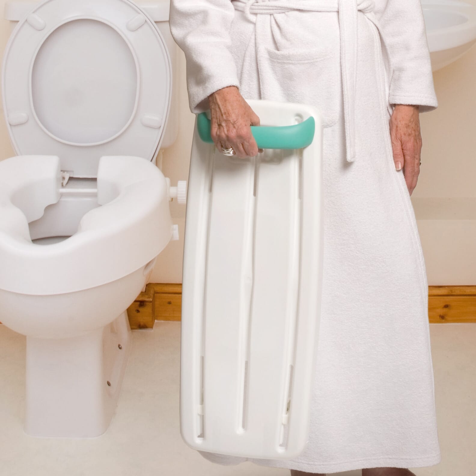 Planche de bain en plastique avec poignée