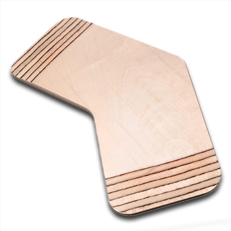 Planche de transfert incurvée en bois