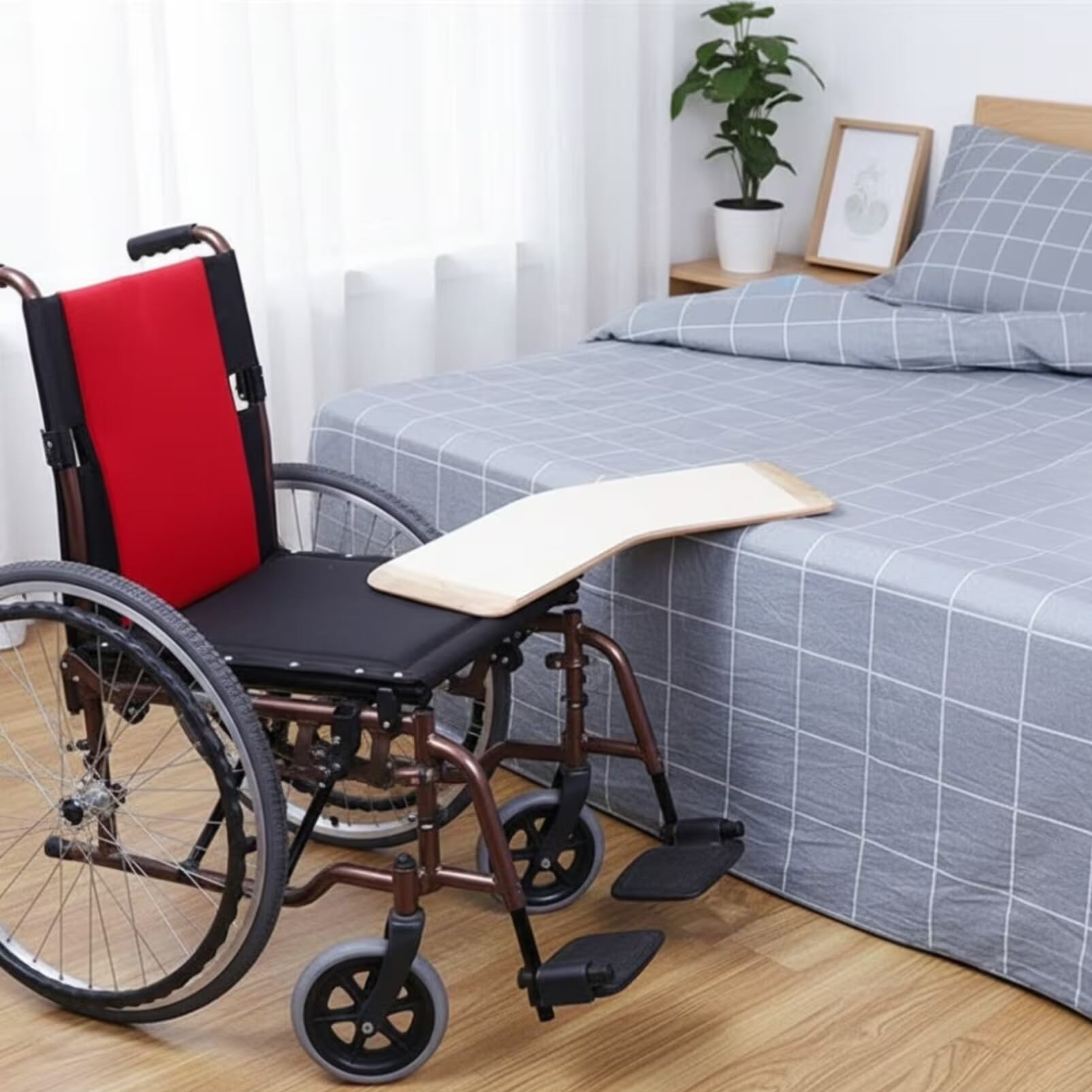 Planche de transfert incurvée en bois