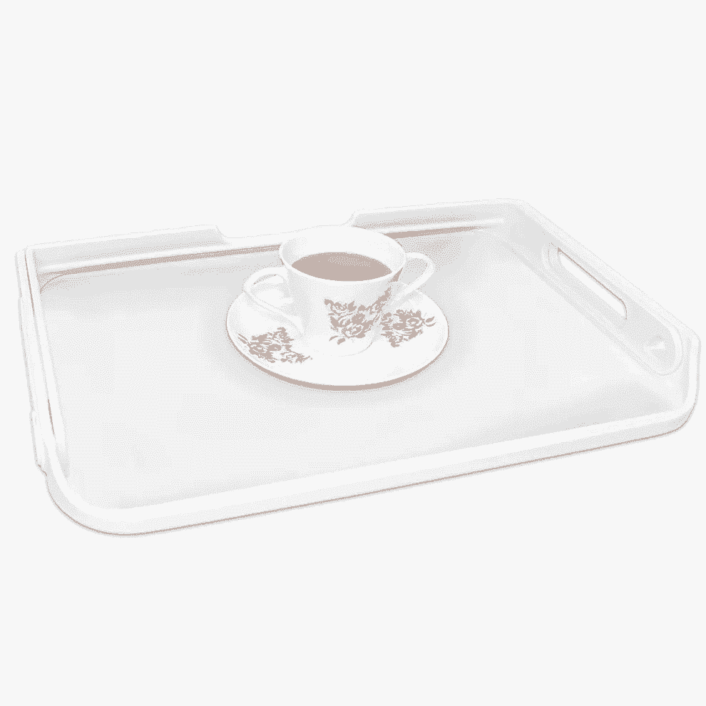 Plateau avec poignée de transport