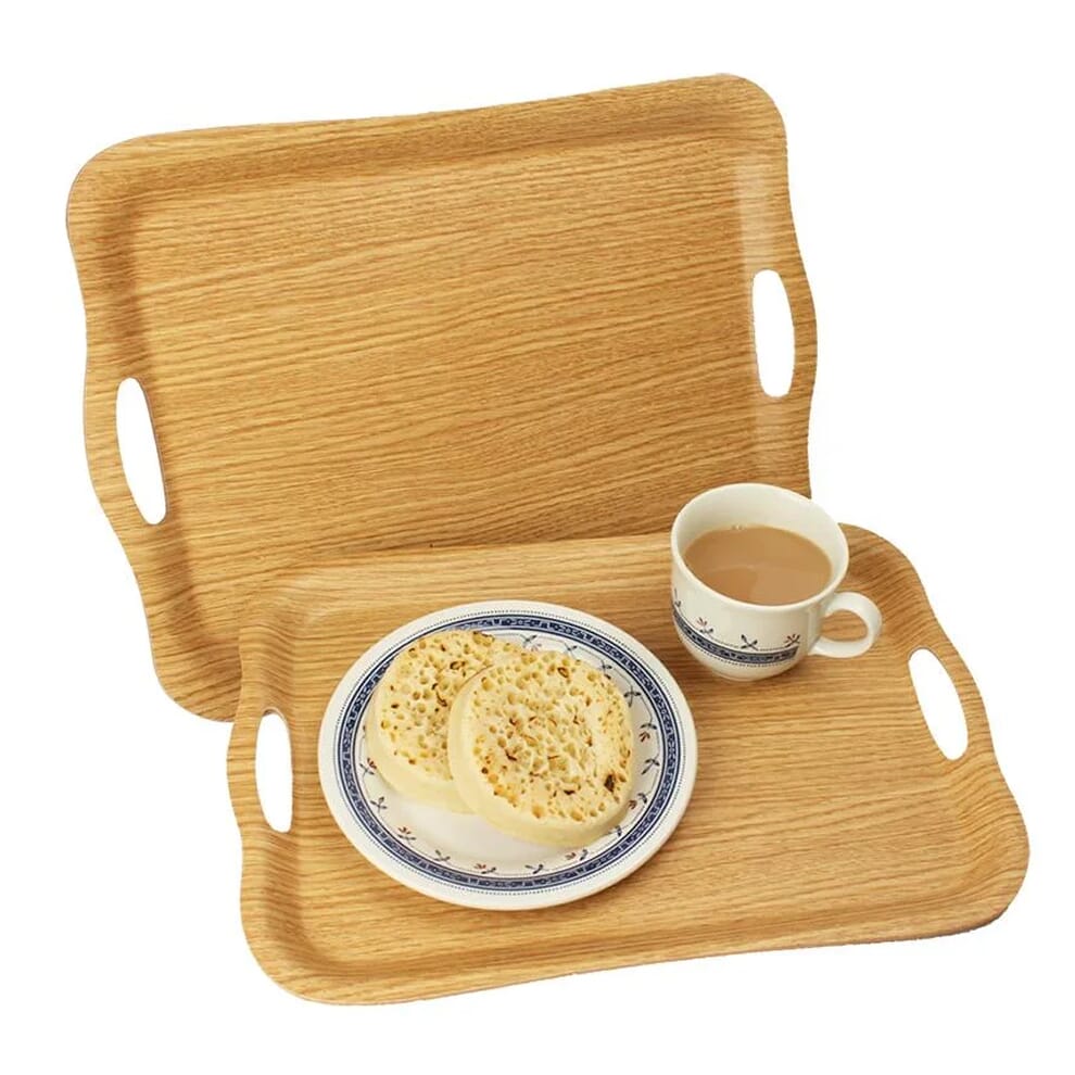 Plateau repas antidérapant finition chêne