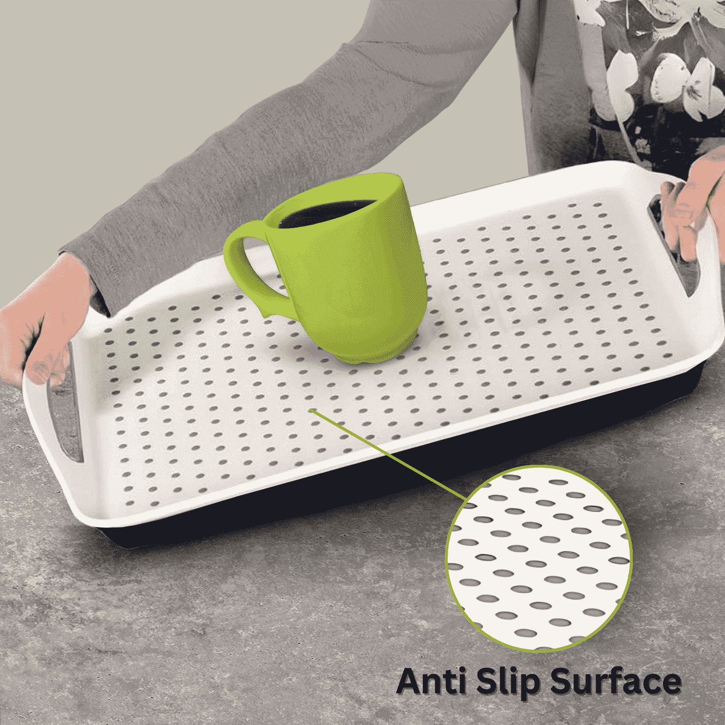 Plateau repas avec coussin à billes