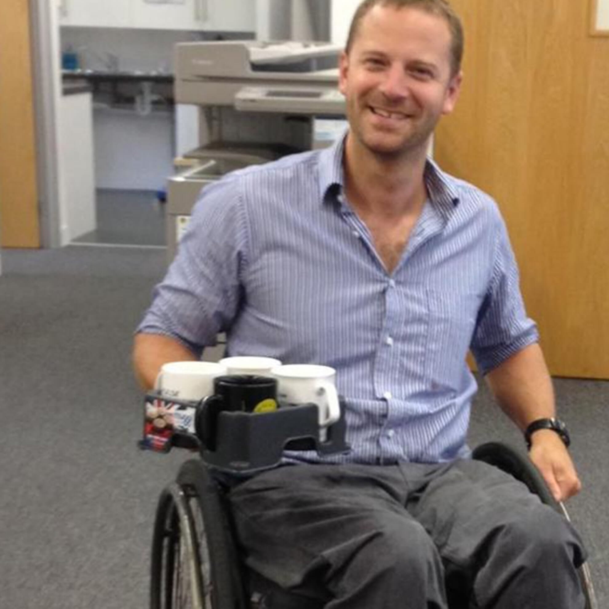 Plateau support 4 tasses Muggi - Noir