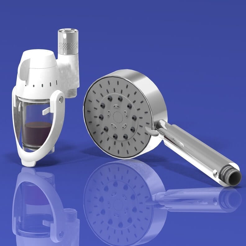 Pommeau de douche avec distributeur de savon intégré - ShowerSpaah