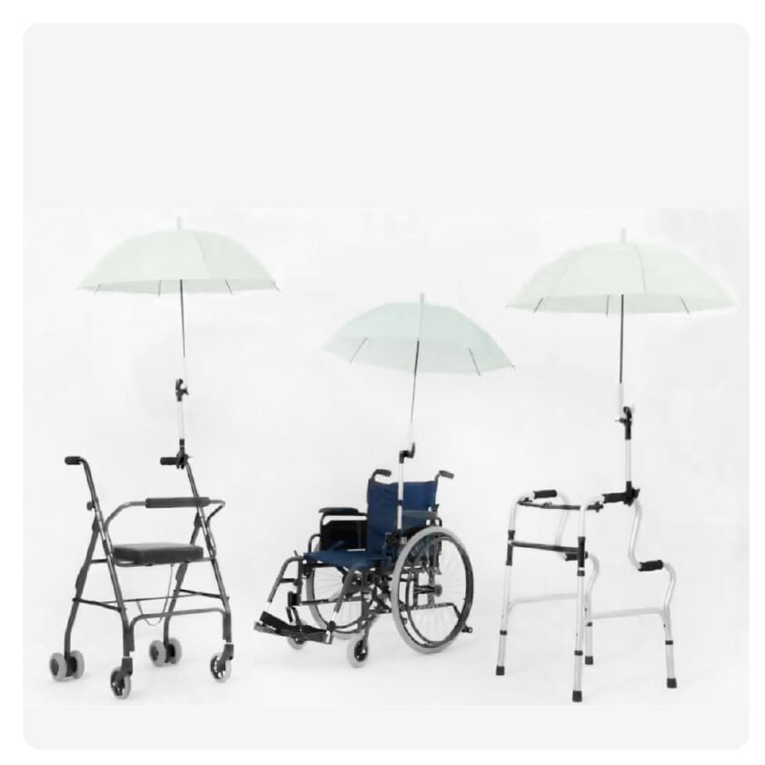 Porte-parapluie pour fauteuil roulant