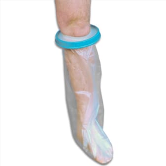Protection étanche de bandage et plâtre pour demi-jambe