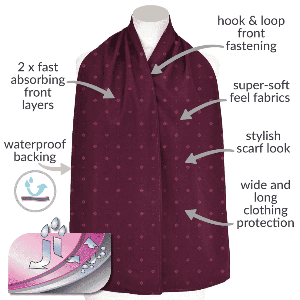 Protège-vêtements écharpe discret