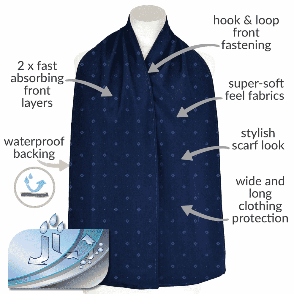 Protège-vêtements écharpe discret