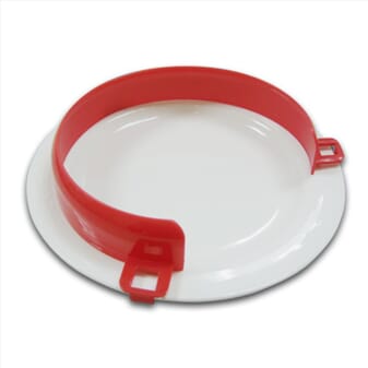 Rebord d'assiette en plastique - Rouge