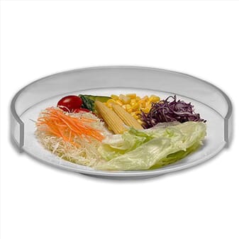Rebord d'assiette transparent - Large